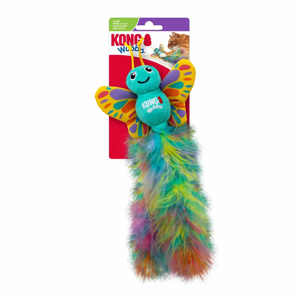KONG Cat Wubba Butterfly kattelegetøj